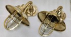 Nautical Bulkhead Light Marine Solid Brass Wall Light With Shade 2 Pcs