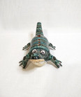 Vintage Ceramic Handmade Painted Cute Alligator Crocodile Ocarina Flute