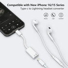 Usb C To Lightning Audio Adapter  Type C Male Female White 