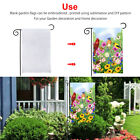 10pcs White Sublimation Blank Flags Polyester Garden Parade Banner Decoration Us