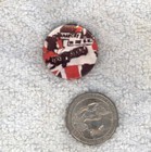 As Found - Punk Rock Pin Back Button Sexpistols  - 25mm Anarchy In The U k 
