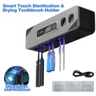 Uv Light Sterilizer Toothbrush Holder Cleaner   Automatic Toothpaste Dispenser