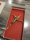Brass Crucifix For Casket Or Other Use