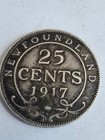1917-c Newfoundland 25 Cents  925 Silver
