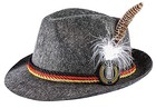  German Hats For Oktoberfest Bavarian Alpine Cap Medium Grey