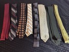 Vintage 1950s-60s Necktie Lot  2  Lot Of 8  Pilgrim  Penney   s  Silk