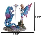 Ebros Gift Amy Brown Fairy With Bad Dragon Figurine 7 5 h Fantasy