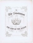 U s s  Constitution - Naval Officer Dedication - 1850 - Best Surviving Copy 