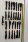 27 Metal Stair Staircase Clips Carpet Runner Grips Art Deco Antique Vintage Set