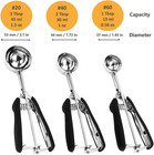 Cookie Scoop Set  3pcs Ice Cream Scoop  Cookie Scoops For Baking Set Of 3  18 8 