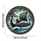 Durable Viking Aluminum Tin Metal Signs Home D  cor Vintage Retro Style  Suitable