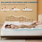 4-inch Queen Mattress Topper For Back Pain - Dual Layer Medium Support  2  Ge   