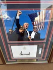 President Donald Trump Signed Autographed Framed Bookplate Psa Encap