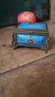 A Fabulous 19th Century French Enamel Bronze Jewel Box Casket Enameled Jewelled