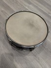 Vintage Blue 6 Lug Chrome Snare Drum Instrument Made In Japan