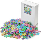 520pcs Colorful Glitter Foam Stickers Self Adhesive Stars Kid s Arts Craft Suppl