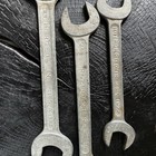 Set Of Three Vintage Forged Open-end Wrenches Made In The Usa 