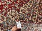 Red Antique Rug Old 10x13 Vintage Oriental Handmade Wool Big Worn Fine Blue 9x13
