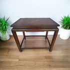 Vintage Wooden Oriental Chinese Hand Painted Side end coffee Table 22 h 