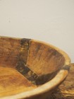 Vintage Antique Indian Hand Carved Hardwood Large Decorative Bowl   Fruit Bowl