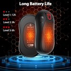 2 Pack 12000mah Electric Dual-sided Hand Warmers Rechargeable  Hand Warmer Gifts