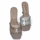 Anne Michelle Pleasure Open Toe Dress Shoe - Clear - Size 5 5 Us