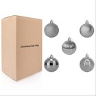 34 Pcs Christmas Glitter 1 5  Ball Ornaments Xmas Tree Ball Hanging Party Decor