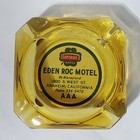 Vintage Eden Roc Motel At Disneyland Anaheim California Amber Glass Ashtray