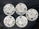 5x Vintage Herend  hvngary  Porcelain Mfr 8 5    Market Garden Salad Plates  nd 6 