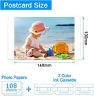 Kp-108in Kp108 Compatible For Canon Selphy Cp1500 Cp1300 Ink And Paper Set