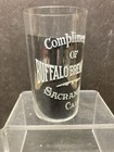 Pre-prohibition  compliments Of  Buffalo Brewing Etched Glass