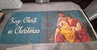 Vintage Christmas Paper Department Store Sign Poster Huge Over 10 Ft 1980s