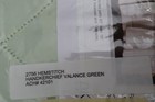 2 Pkgs Vtg 100  Cotton Valance Hemstitch Handkerchief Sash Rod Covers 96  Green