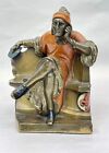 Mantarani s Dante Bookends Cold Painted Bronze Circa 1930 Original Surface