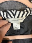 Christopher   Banks Blazer Women   s L Black White Career Academia 3 4 Sleeve