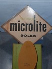 Vtg  Microlite Shoe Soles   Cat s Paw Shoe Advertising Sign Store Display