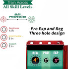 Indoor Putting Green- 10 Ft  3 Holes Professional Golf Mat With Auto Ball Return