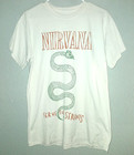 Nirvana Serve The Servants Serpent Snake Off White T-shirt Medium Vguc 40 Chest