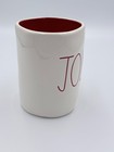 Rae Dunn Jolly Mug Artisan Collection By Magenta Coffee tea White red Christmas