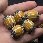 Lot Of 10 Pieces Antique Venetain African Trade Chevron Glass Unique Beads  a236