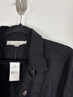 Nwt Loft Lightweight Pants Jumpsuit Size 10 Black Tie Waist Long Sleeve