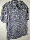 Oneill Button Up Shirt Mens Size Xl Floral Print Surf Skate Beach Short Sleeve
