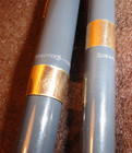 Sheaffer Imperial 14k Gold Nib Fountain Pen   Pencil Set Usa Gray