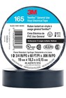 3m Temflex Vinyl Electrical Tape 165 Multi-purpose 3 4  X 60ft Black 100 Rolls