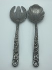 Arthur Court Grape Design Salad Serving Set Spoon   Fork Aluminum 11 5    Vintage