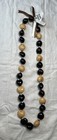 Hawaiian Kukui Nut Lei Necklace Genuine Brown Black Beige New With Tag 31   