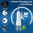 Cordless Water Flosser Dental Oral Irrigator Travel Teeth Cleaner Floss Pick Tip