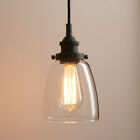 Retro Vintage Pendant Light Industrial Cone Glass Ceiling Hanging Lamp Fixture