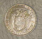      Panama 1962 Half Balboa 90  Silver Coin About Unc Medio 1 2 Balboa