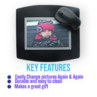 Custom Insert Photo Mouse Pad Personalized Picture Frame Customizable 4x6